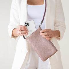 mobile leather bag